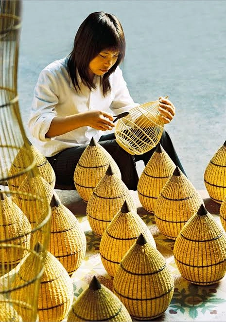 Handwoven Bamboo Bell Lantern Shade