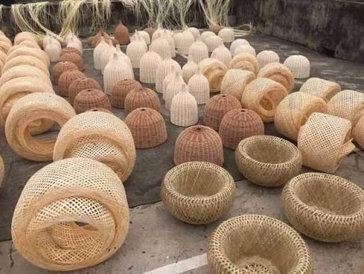 Artisan Woven Rattan Dome Pendant Lamp Shade